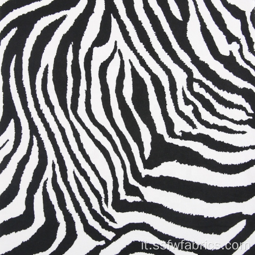 Zebra strisce DTY tessuto poliestere per camicia